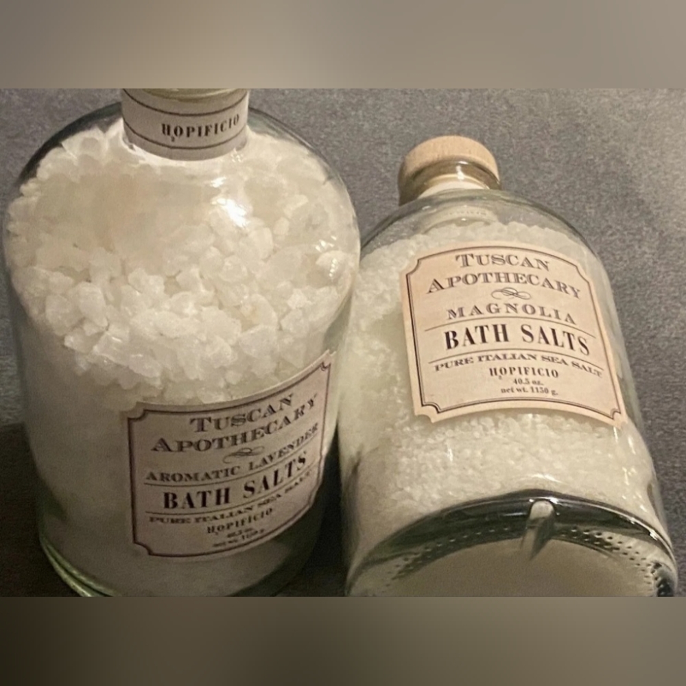 HOPIFICIO Tuscan Apothecary Aromatic Lavender Or Magnolia Bath Salts U CHOOSE